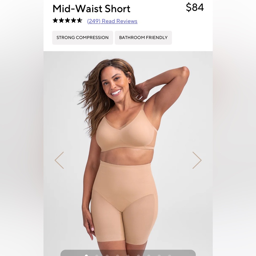 New Honey Love Mid Waist Short Sand size medium